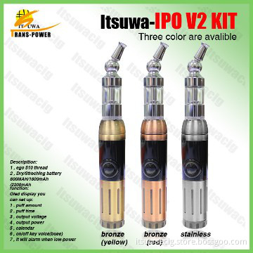 electronic cigarette with multi-funtion &huge vapor IPO V2 double kit